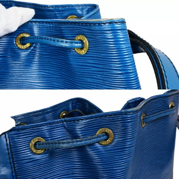 LOUIS VUITTON Noe GM Drawstring Shoulder Bag Epi Leather Blue - Picture 7 of 16